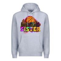 Heather Grey basketball sister Premium Hoodie - OliviaCreatesArt