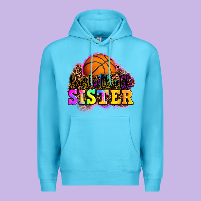 Basketball Sister Premium Hoodie Designed By Oliviacreatesart