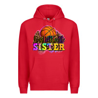Red basketball sister Premium Hoodie - OliviaCreatesArt