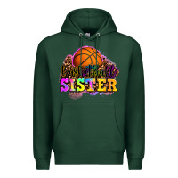 Sports Green basketball sister Premium Hoodie - OliviaCreatesArt