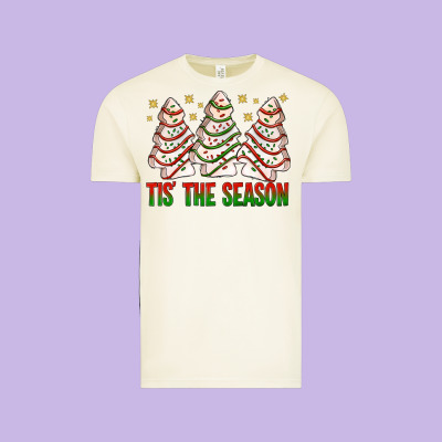 Tis' The Season With Christmas Cakes  Bbs Vintage Tee Designed By Bundleandbundleshop