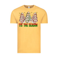 Vintage Mustard tis' the season with christmas cakes  bbs Vintage Tee - BundleAndBundleShop