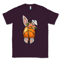 Plum Basketball Easter Bunny Classic Tee - BundleAndBundleShop