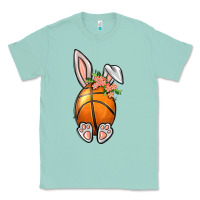 Seafoam Basketball Easter Bunny Classic Tee - BundleAndBundleShop