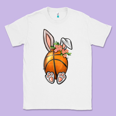 Basketball Easter Bunny Classic Tee Designed By Bundleandbundleshop