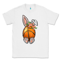 White Basketball Easter Bunny Classic Tee - BundleAndBundleShop