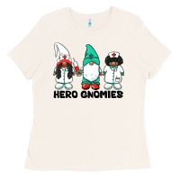 Bone hero gnomies african american nurse gnomies medical gnomies Ladies Tee - BarkalooDesign