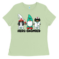 Matcha hero gnomies african american nurse gnomies medical gnomies Ladies Tee - BarkalooDesign