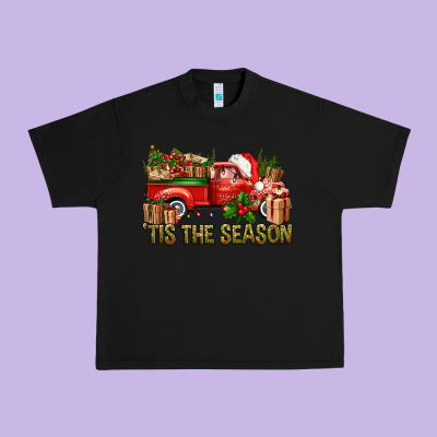 Tis' The Season Christmas Truck Urban Heavy Tee Designed By Bundleandbundleshop