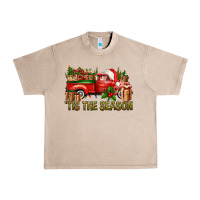French Oak Tis' The Season Christmas Truck Urban Heavy Tee - BundleAndBundleShop