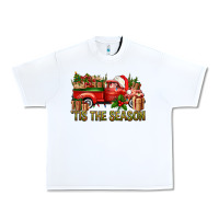 White Tis' The Season Christmas Truck Urban Heavy Tee - BundleAndBundleShop