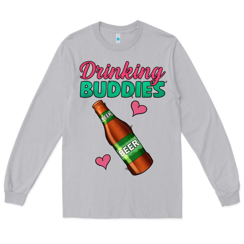 Drinking Buddies Beer Bottle Long Sleeve Tee by Jasminsmagicworld | Teevron