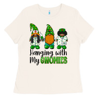 Bone hanging with my gnomies african american nurse gnomies Ladies Tee - BarkalooDesign