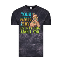 Cloud Black your nails say everything about you bbs Vintage Tee - BundleAndBundleShop