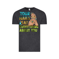 Vintage Black your nails say everything about you bbs Vintage Tee - BundleAndBundleShop
