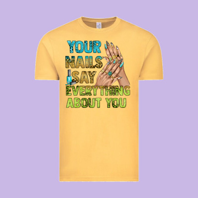 Your Nails Say Everything About You Bbs Vintage Tee Designed By Bundleandbundleshop