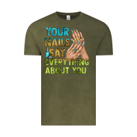Vintage Olive your nails say everything about you bbs Vintage Tee - BundleAndBundleShop
