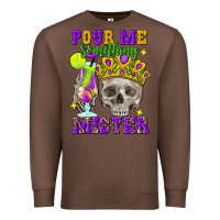Chestnut Skull pour me something mister Premium Sweatshirt - FaDigitalArtStudio