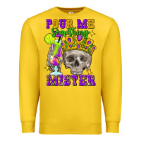 Lemon Skull pour me something mister Premium Sweatshirt - FaDigitalArtStudio