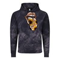 Cloud Black Leopard Sunflower Tongue Vintage Hoodie - Jasminsmagicworld