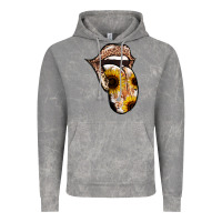Cloud Rock Leopard Sunflower Tongue Vintage Hoodie - Jasminsmagicworld