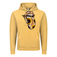 Leopard Sunflower Tongue Vintage Hoodie | Teevron