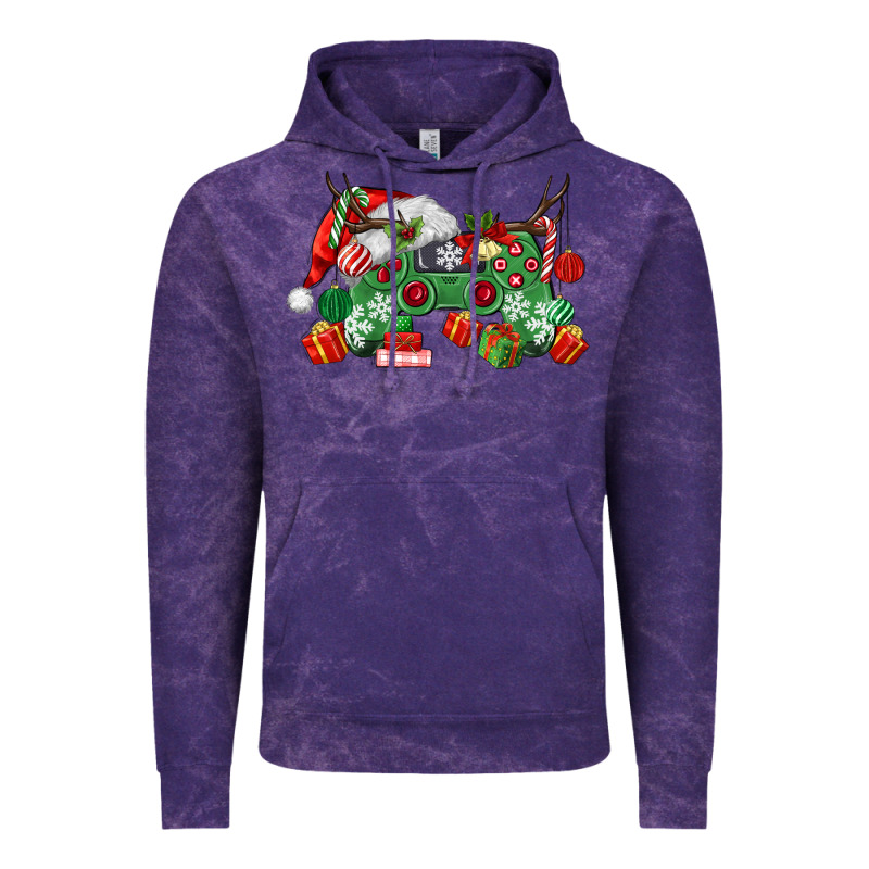 Christmas Game Controller Vintage Hoodie by MaliasSmallBusiness | Teevron