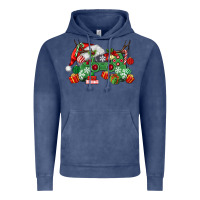Vintage Denim Christmas Game Controller Vintage Hoodie - MaliasSmallBusiness
