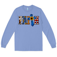 Colony Blue faith  th of july cross Long Sleeve Tee - Jasminsmagicworld
