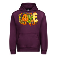 Mauve Wine Love Fall Y'all Urban Hoodie - CowhideDigitalArt