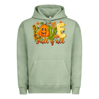 Pigment Oil Green Love Fall Y'all Urban Hoodie - CowhideDigitalArt