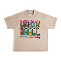 French Oak Battery Life Of A Mama Urban Heavy Tee - BundleAndBundleShop