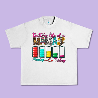 Battery Life Of A Mama Urban Heavy Tee Designed By Bundleandbundleshop
