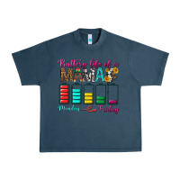 Midnight Navy Battery Life Of A Mama Urban Heavy Tee - BundleAndBundleShop