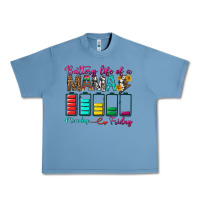 Pebble Blue Battery Life Of A Mama Urban Heavy Tee - BundleAndBundleShop
