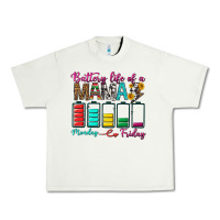 Pistachio Battery Life Of A Mama Urban Heavy Tee - BundleAndBundleShop