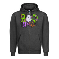 Charcoal Heather boo crew Zipper Hoodie - CowGirlArtShop