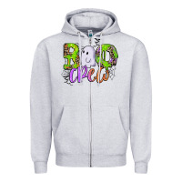 Heather Grey boo crew Zipper Hoodie - CowGirlArtShop