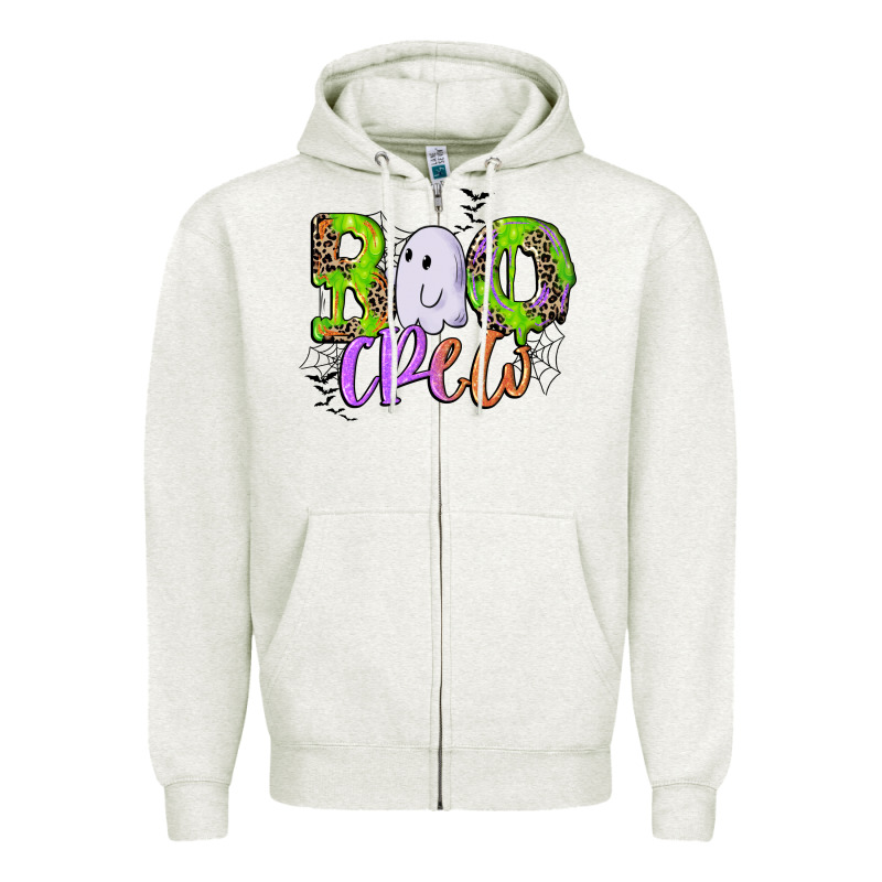 Boo Crew Zipper Hoodie by CowGirlArtShop | Teevron