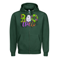 Sports Green boo crew Zipper Hoodie - CowGirlArtShop