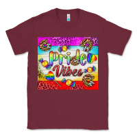 Burgundy Pride Vibes LGBTQ+ Tumbler Classic Tee - BundleAndBundleShop