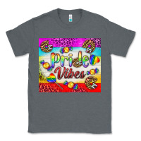 Charcoal Heather Pride Vibes LGBTQ+ Tumbler Classic Tee - BundleAndBundleShop