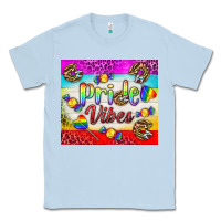 Dusty Blue Pride Vibes LGBTQ+ Tumbler Classic Tee - BundleAndBundleShop