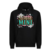 Black blessed mini Premium Hoodie - OliviaCreatesArt
