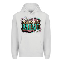 Dove Grey blessed mini Premium Hoodie - OliviaCreatesArt