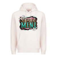 Pale Pink blessed mini Premium Hoodie - OliviaCreatesArt