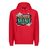 Red blessed mini Premium Hoodie - OliviaCreatesArt