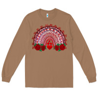 Toasted Coconut valentines day rainbow with roses Long Sleeve Tee - RanaPortraitStore