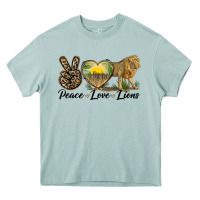 Arona peace love lions Heavy Core Tee - LillyAllenDesigns