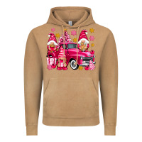 Vintage Camel Pink christmas gnomes truck Vintage Hoodie - NancyCooperArtShop